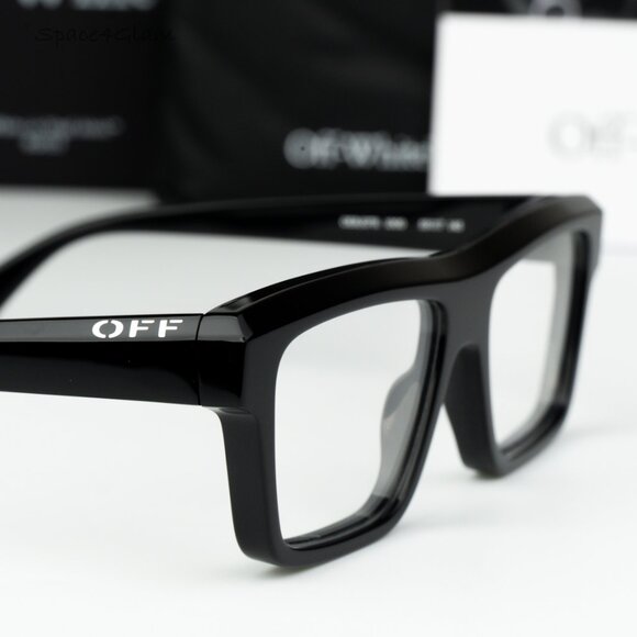 Off-White Men Eyeglasses Black Square OERJ07H STYLE 7H 1000 NEW AUTHENTIC - Picture 4 of 8